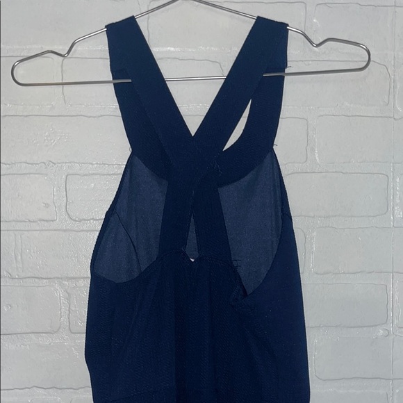 ALYA Womens Dress with Embellished Neckline Navy Blue Medium - Picture 5 of 7